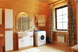 Bath in a frame house photo