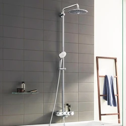 Standing Shower In Bathroom Photo