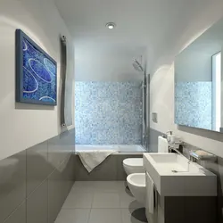 Rectangular bathroom design