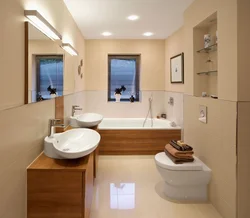 Rectangular bathroom design