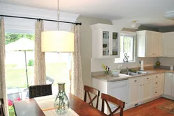 Kitchen two doors and window interior