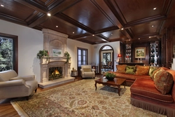 Living room design in a country house