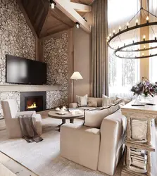 Living room design in a country house