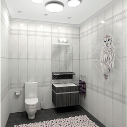 Ağ panelli hamam fotoşəkili