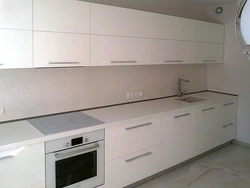 Kitchen 4 meters with refrigerator design in length photo