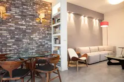 Wall design in apartment interior