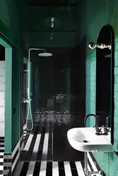 Bathroom Design Dark Green