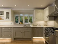 Kitchen ivory color in the interior