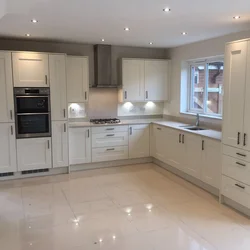 Kitchen ivory color in the interior