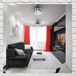 Living room interior 14 sq m