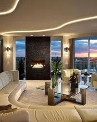 Photo living room in the house design