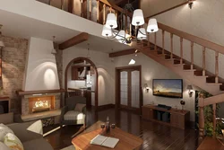 Living rooms in a house with second light photo
