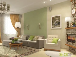 Living room design pistachio color