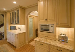 Kitchen Design With Built-In Microwave