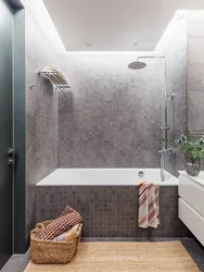 Combination Of Gray In The Interior With Other Colors In The Bathroom