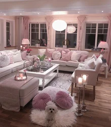 Pink Living Room Photo