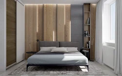 Slats in bedroom interior design