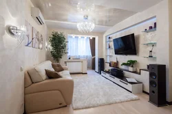 Interior of a living room in a 1-room apartment