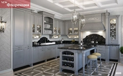 Walls in a classic kitchen photo