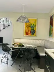 Кухня С Угловым Диваном В Интерьере