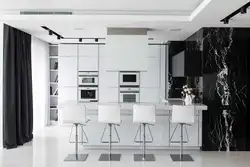 Kitchen living room interior in high style
