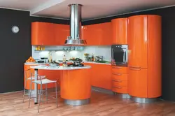 Photo of orange kitchen