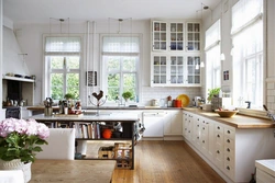 Styles in the kitchen interior photo window