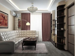 Design of 2 bedroom apartment living room