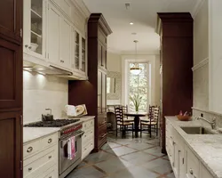 Photo of the interior of the walk-through kitchen