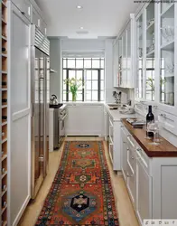 Photo of the interior of the walk-through kitchen