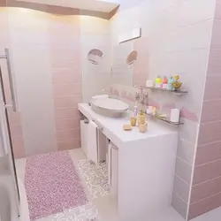 Çəhrayı vanna otağı dizaynı