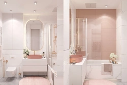 Pink bathroom design