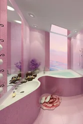 Pink bathroom design