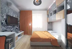 Дызайн спальні 5 м2