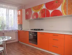Apelsin oshxona fotosurati uchun mos devor qog'ozi