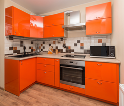 Wallpaper suitable for orange kitchen photo