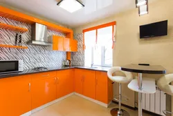 Wallpaper suitable for orange kitchen photo