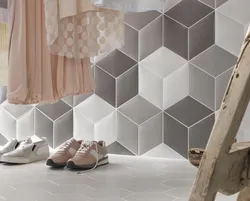 Interior tiles diamond pattern for bathroom