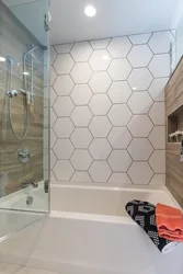 Interior tiles diamond pattern for bathroom