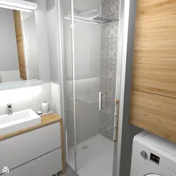 Хрущевтің фотосуретіндегі душымен ваннаны жөндеу
