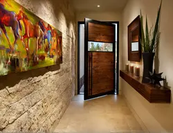 Wall decor in the hallway interior