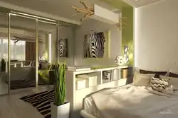 Bedroom interior with zoning