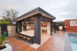 Summer kitchen for a country house photo