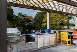 Summer Kitchen For A Country House Photo