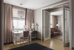 Yataq otağı qapıları üçün pərdə dizaynı