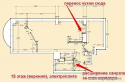 Перанос кухні дызайн