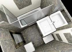 Design for a 2 by 1 bathroom