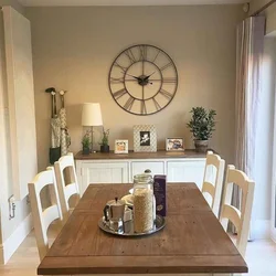 Large Clock In The Kitchen Interior