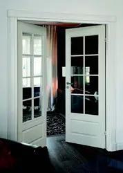 Interyerdə Qonaq Otağına Ikiqat Qapılar