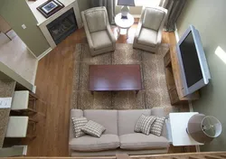 Photo of the arrangement of furniture in the apartment